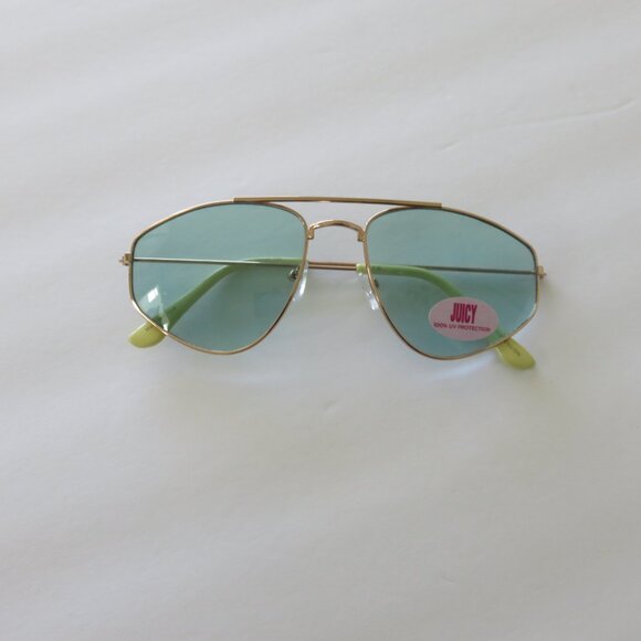 (#112) Juicy Couture Blue/Green Aviator style Sunglasses main image 4